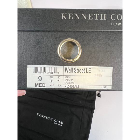Kenneth Cole Leather Heels Size 9 Style: Wall Street LE - Camel - Italy - Picture 16 of 16